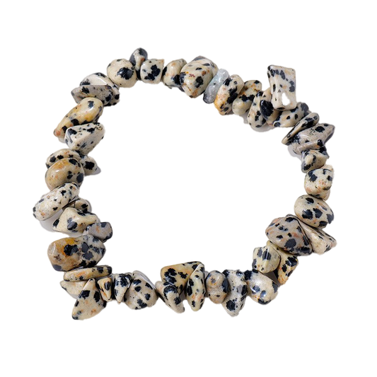 Dalmatian Jasper Chip Bracelet