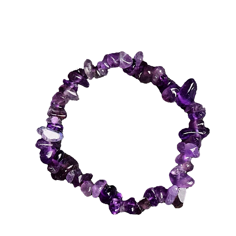 Amethyst Chip Bracelet