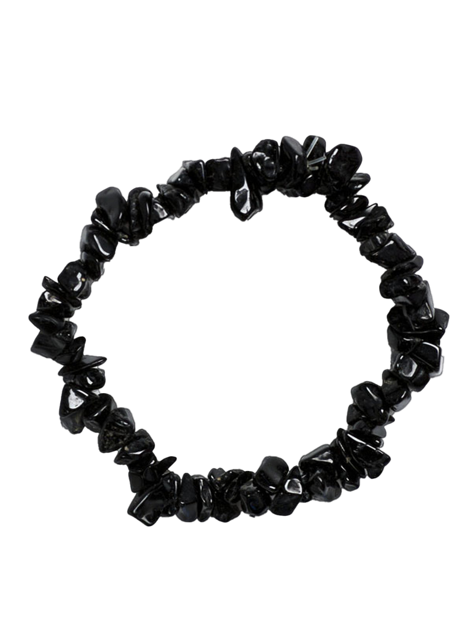 Black Obsidian Chip Bracelet