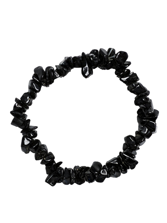 Black Obsidian Chip Bracelet