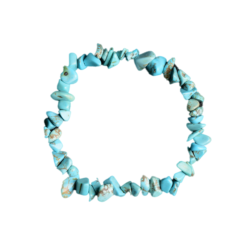 Blue Howlite Chip Bracelet