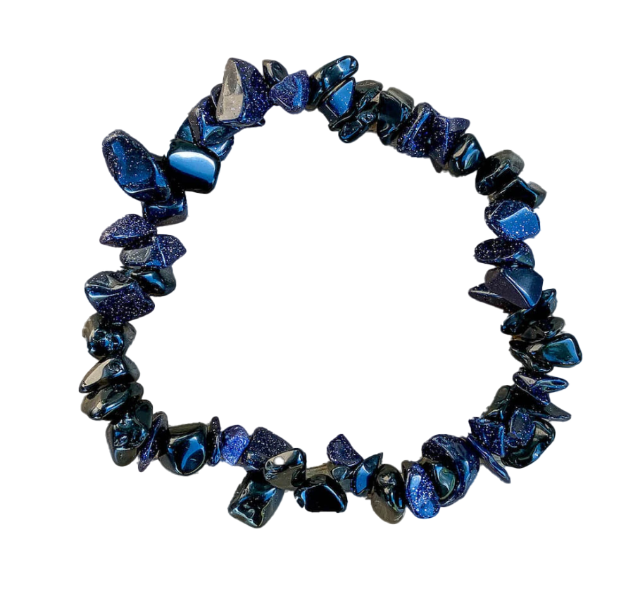 Blue Sandstone Chip Bracelet