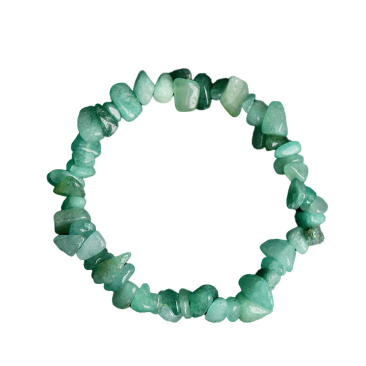 Green Aventurine Chip Bracelet