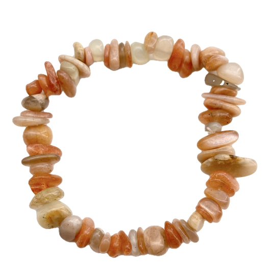 Orange Aventurine Chip Bracelet