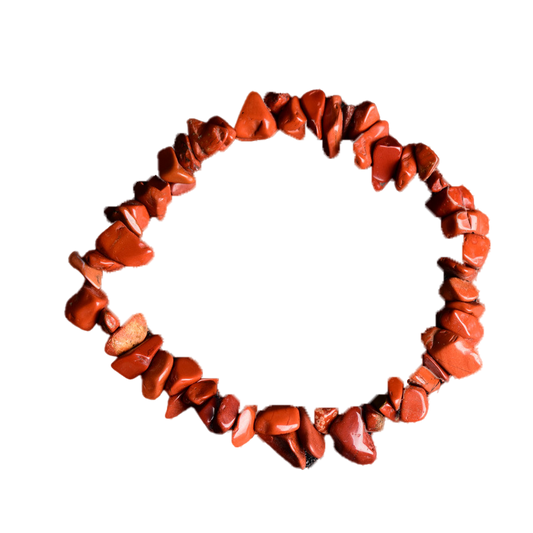 Red Jasper Chip Bracelet