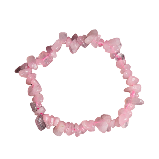 Rose Quartz Chip Bracelet