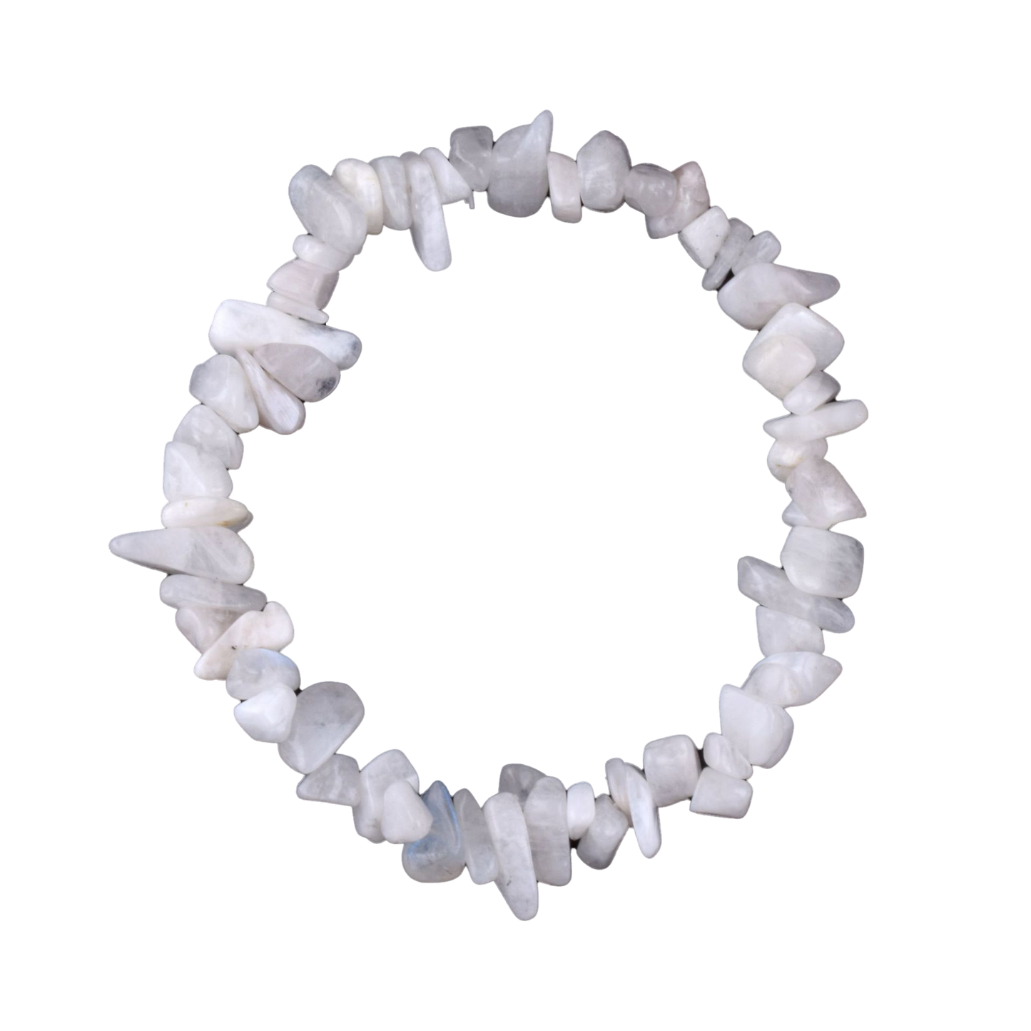 Sliver Moonstone Chip Bracelet