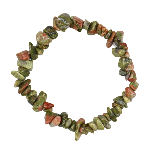 Unakite Chip Bracelet