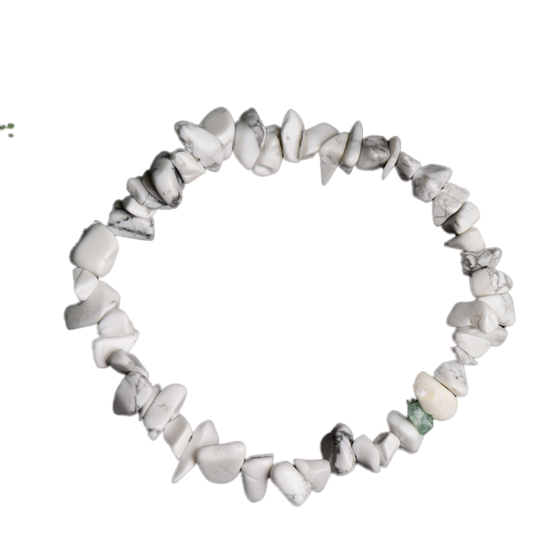 White Howlite Chip Bracelet